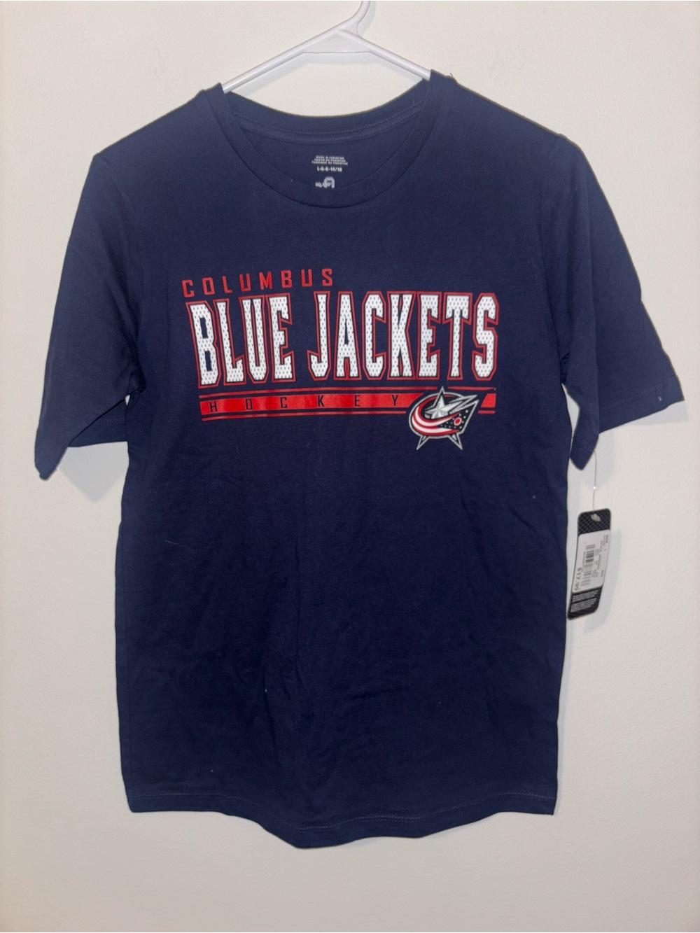 Columbus Blue Jackets Navy Kids' Hockey T‑Shirt